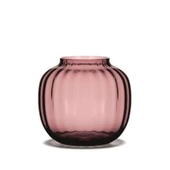 Holmegaard Primula Oval Vase, Blomme, Ø12,5 Cm