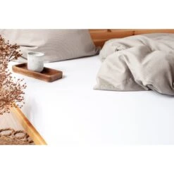 Gots Jersey Boxlagen, Hvid, 180x200x35 Cm 9 Gots Jersey Boxlagen, Hvid, 180x200x35 Cm -Salling Butik jersey boxlagen stemning 4