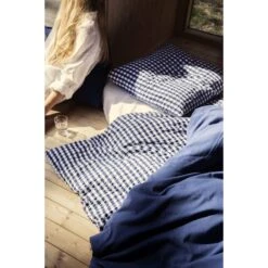 Juna Bæk&Bølge Sengelinned, Blå/ Hvid, 140x220 Cm -Salling Butik juna baek og boelge sengelinned 140x220 cm blaa hvid 3