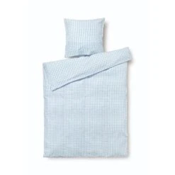 Juna Bæk&Bølge Sengelinned, Lyseblå/ Hvid, 140x200 Cm
