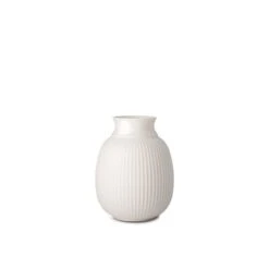 Lyngby Porcelæn Curve Vase, Hvid, 12 Cm