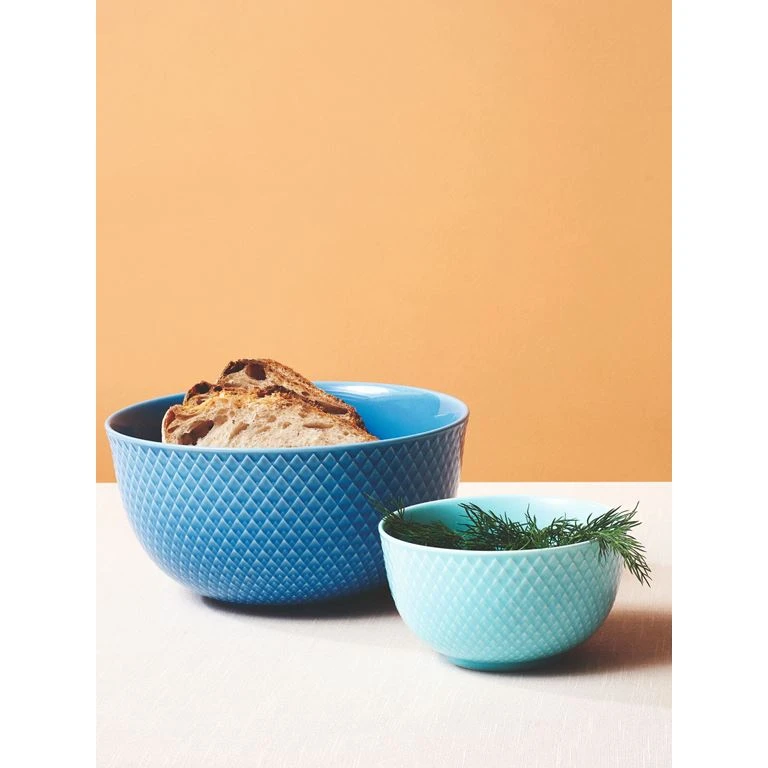 Lyngby Porcelæn Rhombe Color Skål, Turkis, Ø11 Cm 2 Lyngby Porcelæn Rhombe Color Skål, Turkis, Ø11 Cm - Billede 2