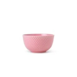 Lyngby Porcelæn Rhombe Color Skål, Rosa, Ø11 Cm