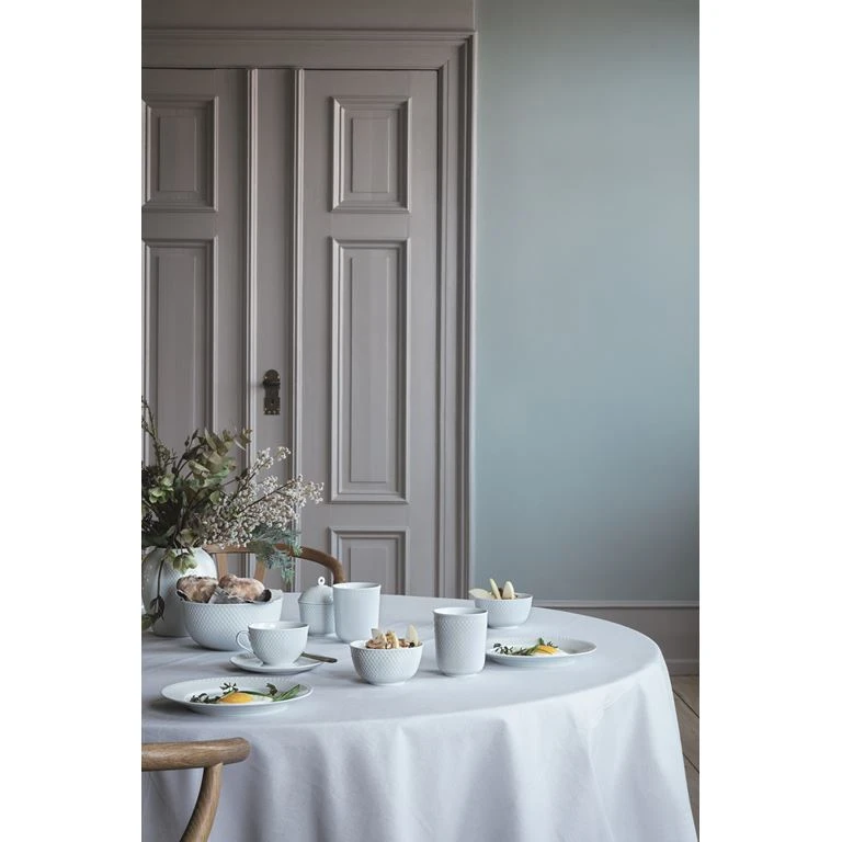 Lyngby Porcelæn Rhombe Sauceskål, Hvid, Ø13,5 Cm 2 Lyngby Porcelæn Rhombe Sauceskål, Hvid, Ø13,5 Cm - Billede 2