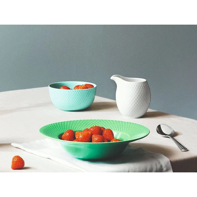 Lyngby Porcelæn Rhombe Color Suppetallerken, Grøn, Ø24 Cm 2 Lyngby Porcelæn Rhombe Color Suppetallerken, Grøn, Ø24 Cm - Billede 2