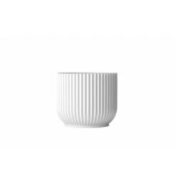 Lyngby Porcelæn Flowerpot Urtepotteskjuler, Hvid, L