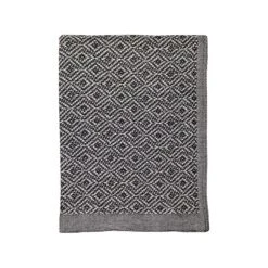 Mette Ditmer Mezzoforte Sengetæppe, Sort/Hvid, 220x250 Cm