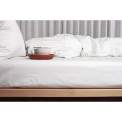 Percale Boxlagen, Hvid, 180x200 Cm -Salling Butik percale boxlagen hvid stemning 2