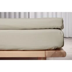 Percale Kuvertlagen, Sand, 180x210 Cm