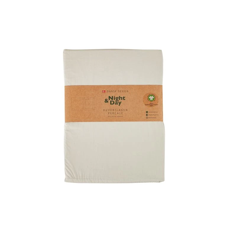 Percale Kuvertlagen, Sand, 140x200 Cm 3 Percale Kuvertlagen, Sand, 140x200 Cm - Billede 3