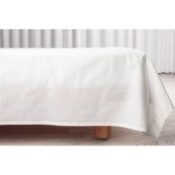 Percale Glat Lagen, Hvid, 150x260 Cm
