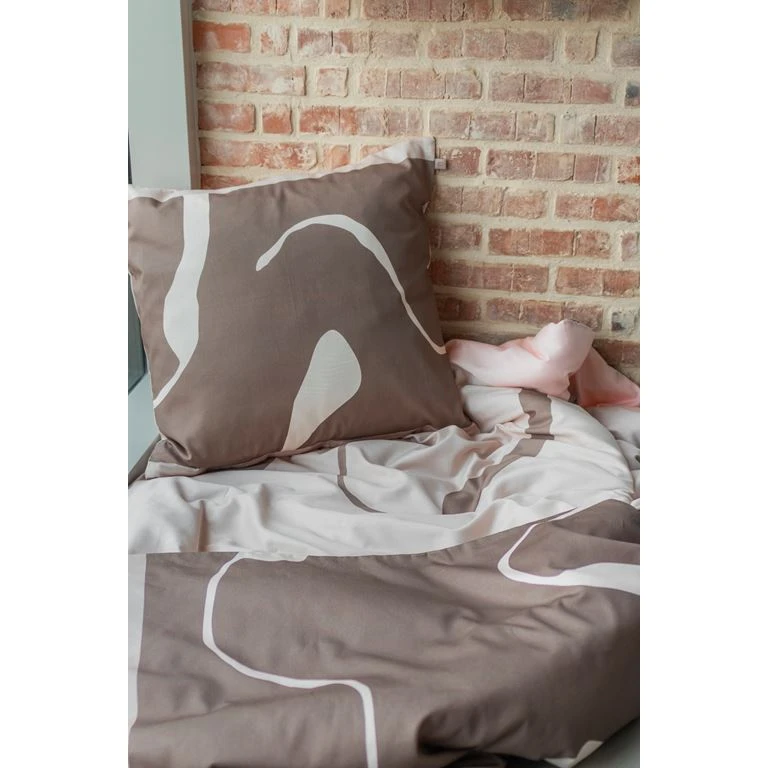 Mette Ditmer Process Sengelinned, Brun/ Lyserød, 140x220 Cm 3 Mette Ditmer Process Sengelinned, Brun/ Lyserød, 140x220 Cm - Billede 3