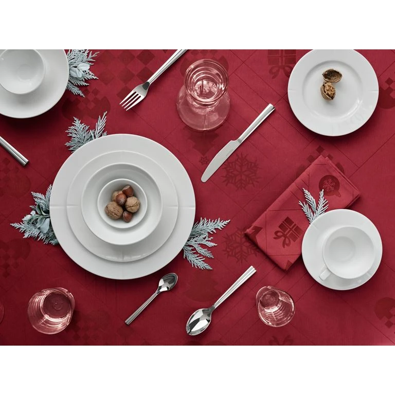 Juna Natale 4-Pak Juleservietter, Rød, 45x45 Cm 3 Juna Natale 4-Pak Juleservietter, Rød, 45x45 Cm - Billede 3