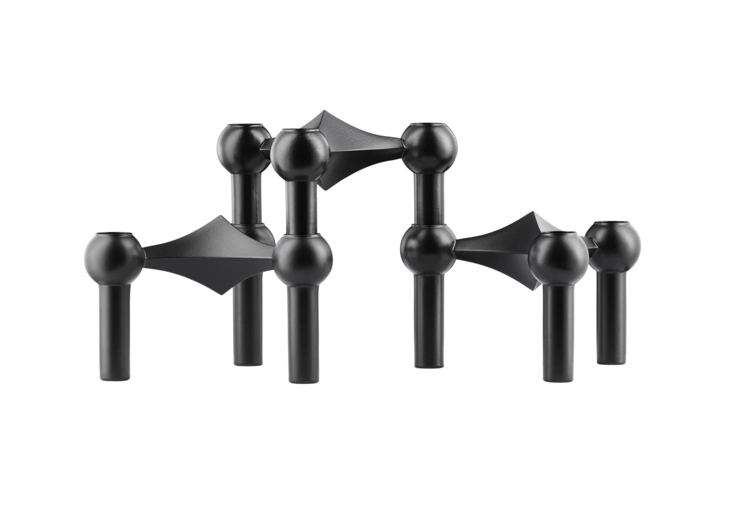 3-pak Lysestage, Sort 1 3-pak Lysestage, Sort