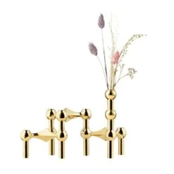 Vase, Messing -Salling Butik stoff nagel vase messing 2