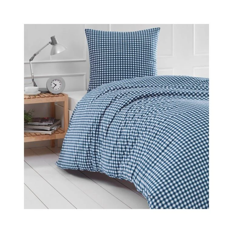 Tanja Sengetøj, Mørk Blå, 140x200 Cm 1 Tanja Sengetøj, Mørk Blå, 140x200 Cm