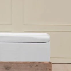 Toplagen, Hvid, 140x200 Cm