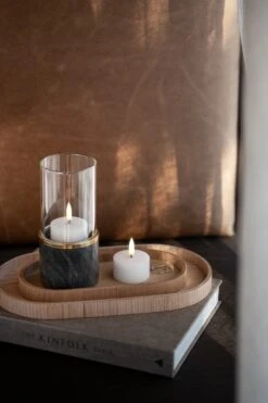 Oval Bakke 15 Oval Bakke -Salling Butik uyuni ekta wood tray marble candleholder mini pillar candle