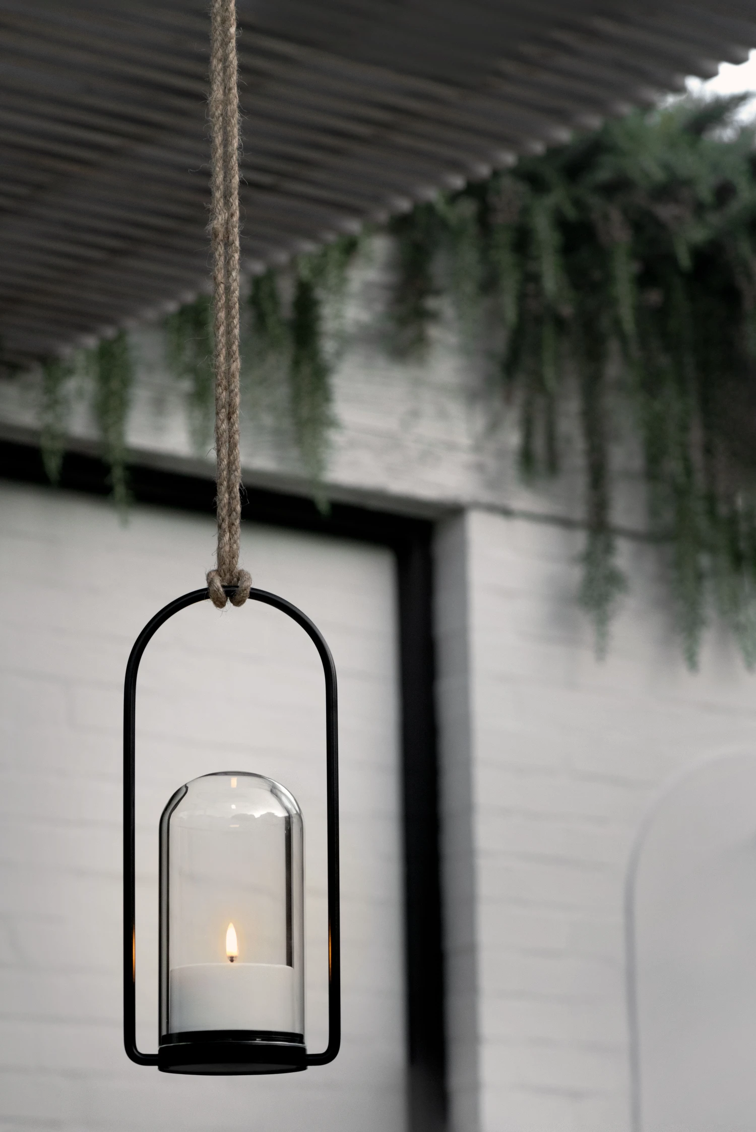 Udendørs Lanternesæt, Black/Clear, 15x34x15 Cm 6 Udendørs Lanternesæt, Black/Clear, 15x34x15 Cm - Billede 6