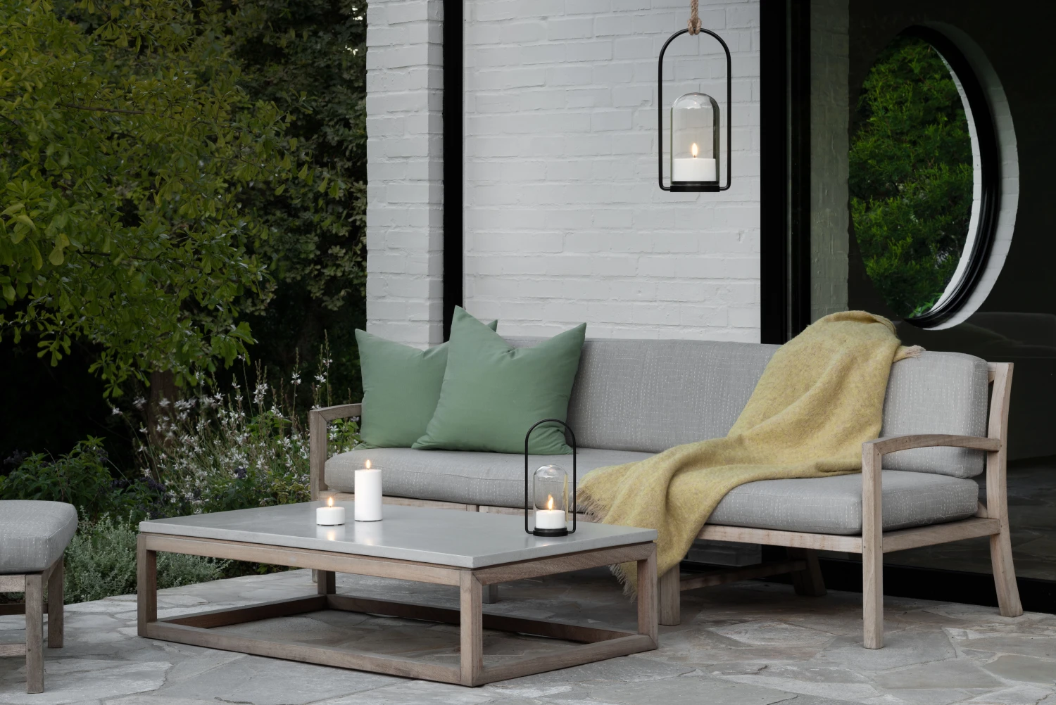 Udendørs Lanternesæt, Black/Clear, 15x34x15 Cm 2 Udendørs Lanternesæt, Black/Clear, 15x34x15 Cm - Billede 2