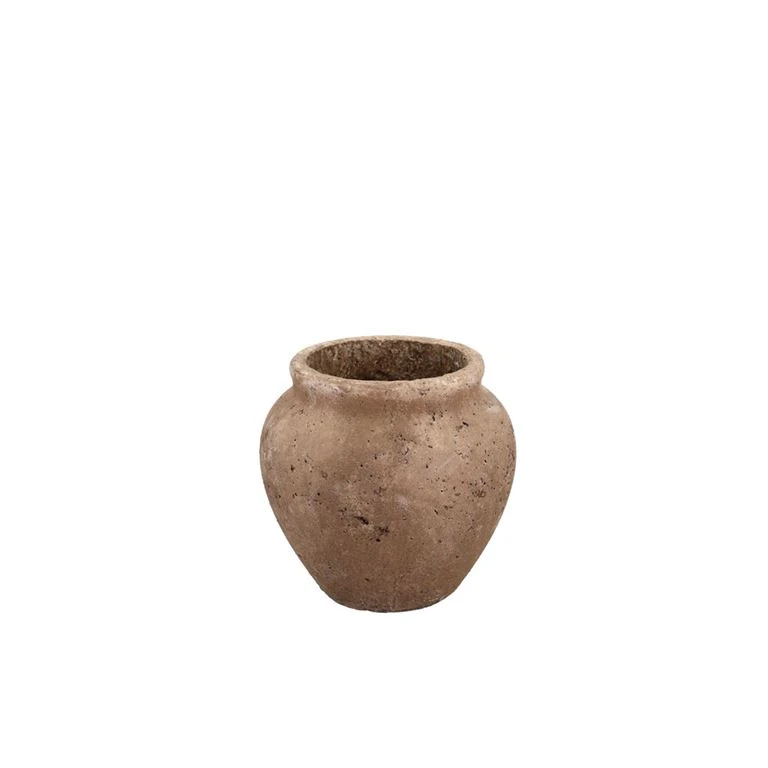 Krukke, Grå, 19,5x19 Cm 1 Krukke, Grå, 19,5x19 Cm